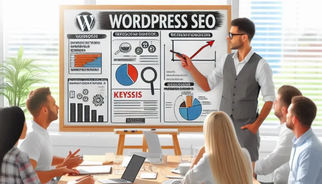 A graphic illustrating common challenges faced by WordPress site owners and how a consultant can address them.

