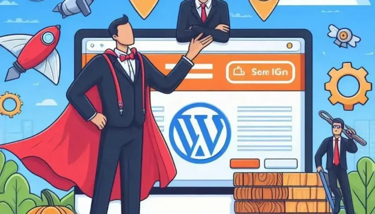 An infographic showing the unique aspects of WordPress SEO compared to general SEO principles.